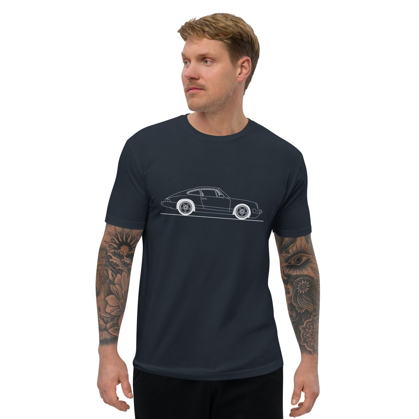 CLASSIC PORSCHE HAND DRAWN SHORT SLEEVE - DARK COLORS – Merch (view 3)