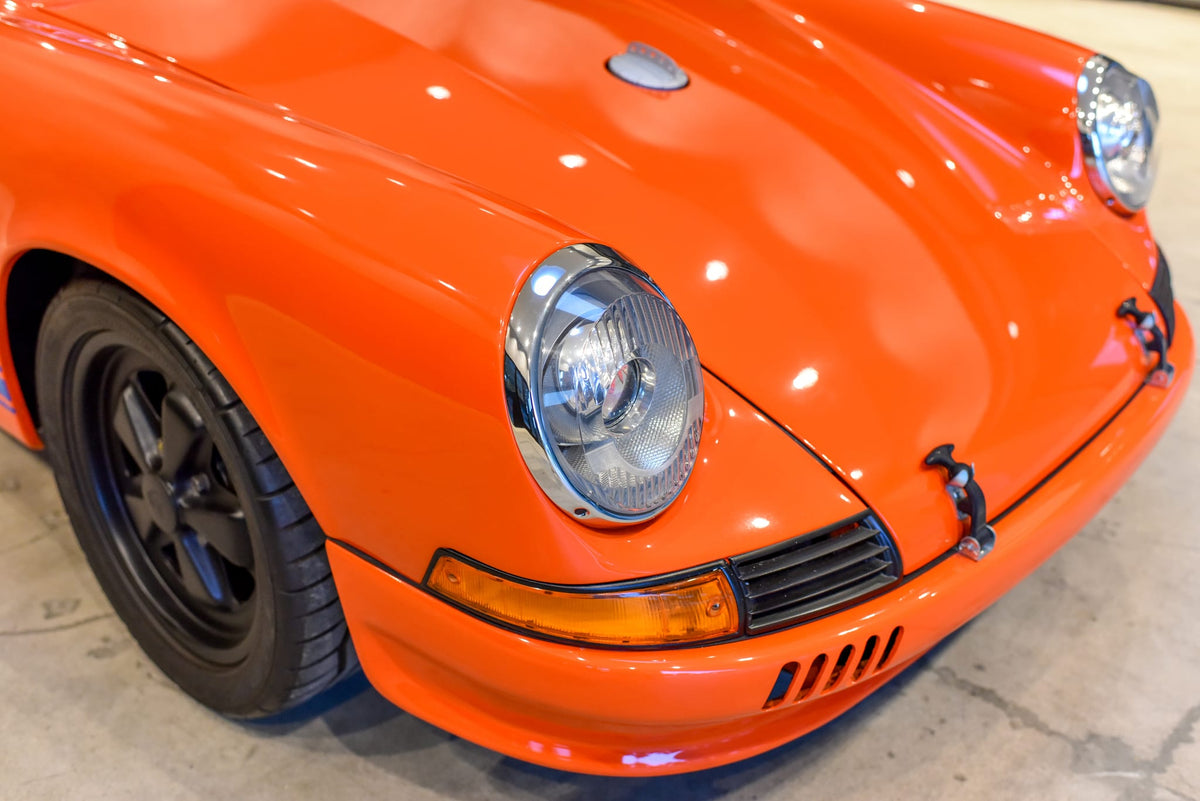 External hood latch and LED headlight detail