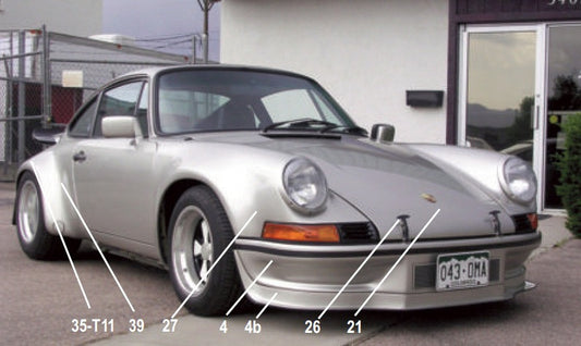Porsche 911 RSR '73 Type Body Kit ('74-'94 Conversion) - Classic Porsche 911 Complete Kit | Bexco Automotive