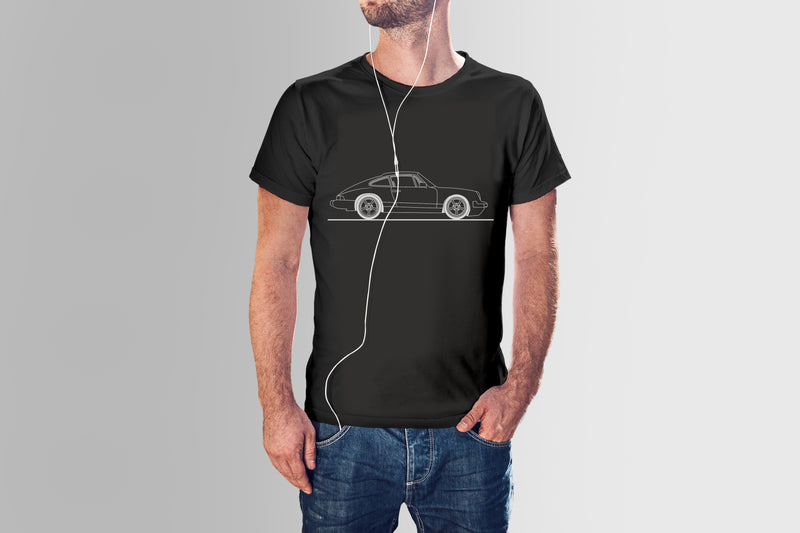Classic Porsche Hand Drawn Short Sleeve - Dark Colors