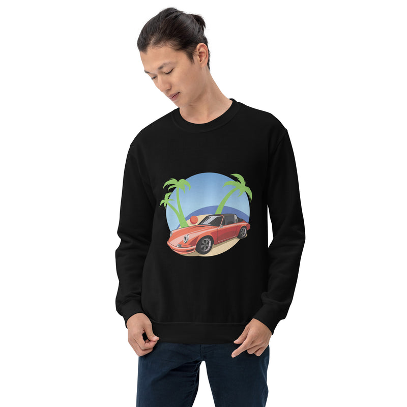 Beach Cruiser Porsche 911 Targa Unisex Sweatshirt